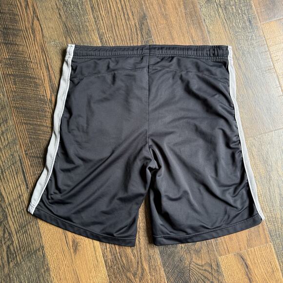 Nike Men’s Large Basketball Shorts Black Gray Y2K Vintage Drawstring Gym - Picture 2 of 6